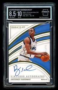 Autógrafos Panini Immaculate Virtuoso 2022-23 Anfernee Hardaway automático/75 AC 8,5 - Imagen 1 de 2