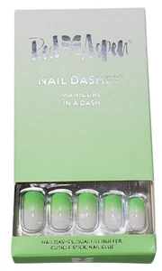 Red Aspen Press On Nail Dashes Key Lime Poppy - Picture 1 of 6