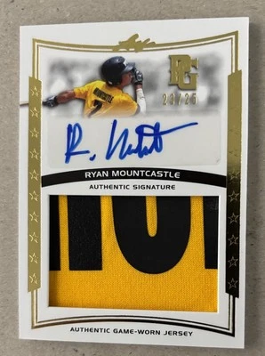 2014 LEAF PERFECT GAME SHOWCASE RYAN MOUNTCASTLE 2 COLOR PATCH AUTO 23/25 RPA - Image 1 of 2
