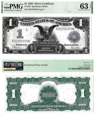 1899 $1 Silver Certificate Fr-236 PMG Choice CU-63 EPQ - Image 1 of 3