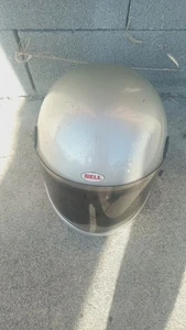 Casco de moto vintage Bell Star Rat Rod Moto gris metálico talla 7 1/4 - Imagen 1 de 8