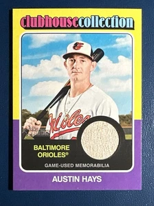 Austin Hays 2024 Topps Heritage Clubhouse Colección Reliquia Juego Usado Bate - Imagen 1 de 2
