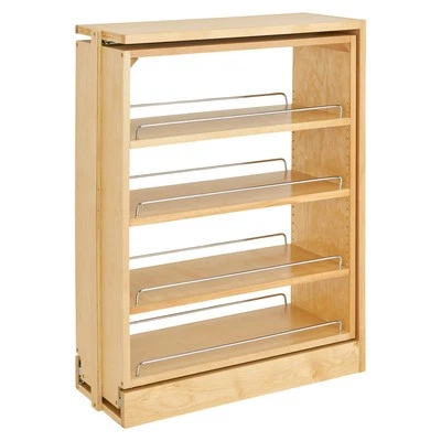 Rev-A-Shelf 9" Pullout Kitchen Cabinet Filler Organizer Spice Rack, 432-BF-9C - Image 1 of 4