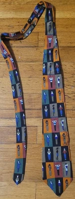 CORBATA VINTAGE 1996 VICKY DAVIS PARA HOMBRE 100% SEDA - LET'S MACARENA con bailarines Foto 1 de 4