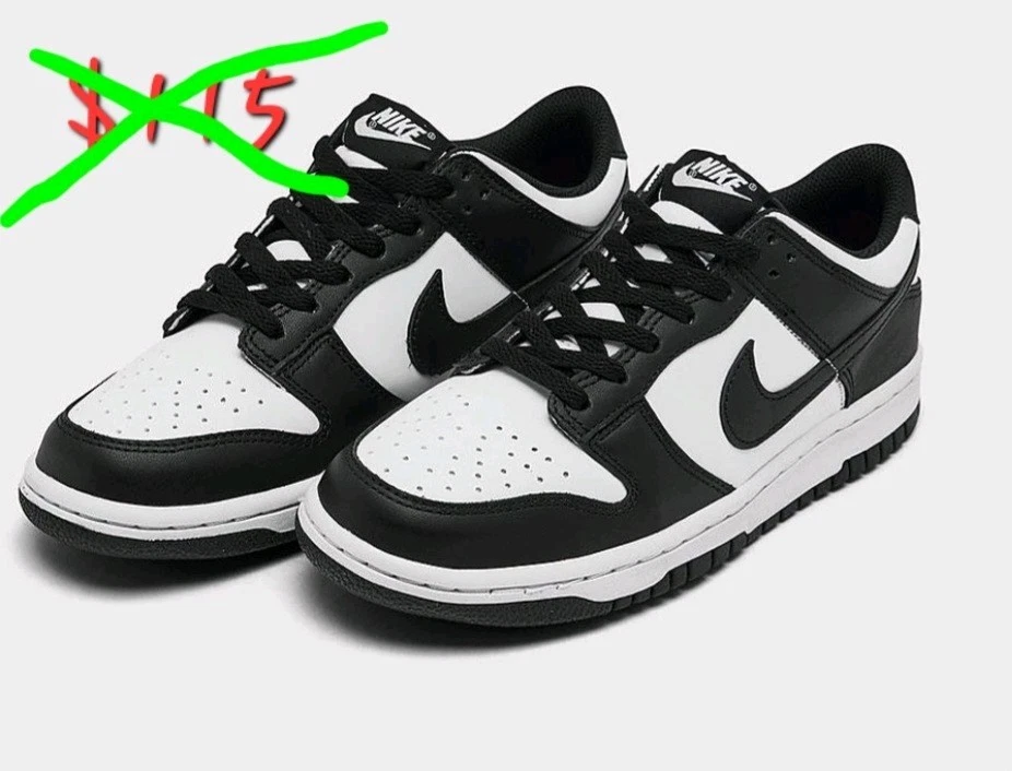Nike Dunk Low Black White W | eBay