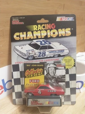 Racing Champions Legends 1/64 NASCAR diecast #4 1964 Ford John Sears NIP 1992 - Image 1 of 4