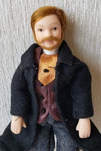 Vintage Doll Dollhouse Miniature Doll Male - Picture 1 of 13