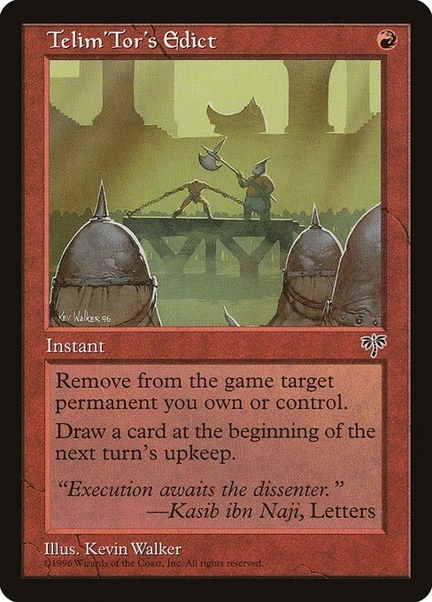 Telim'Tor's Edict 1x MTG Mirage Rare Vintage NM red - Image 1 of 1