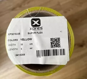 Pressa termica vinile Xpres Super Flex 3016 larghezza 50 cm, rotolo 5 m giallo nuovo sigillato - Foto 1 di 2