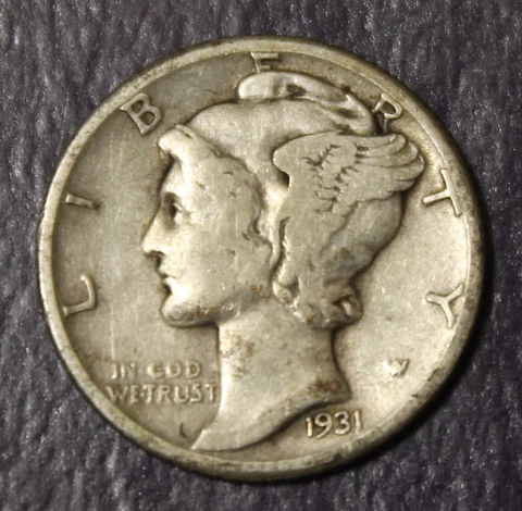 1931 Mercury Dime Choice VF Near XF...............Lot 8260 Cover