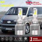 2PC H4 Headlight Bulbs Super Bright White 72W  LED Headlight Kit 6500K For VW T6