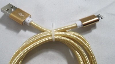 3英尺-1米微型USB编织电缆充电/数据线-批量5和10 — 第 1/4 张图片