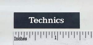 Technics Turntable Logo Badge For Dust Cover Fits Reloop 37mm x 11mm - Picture 1 of 7