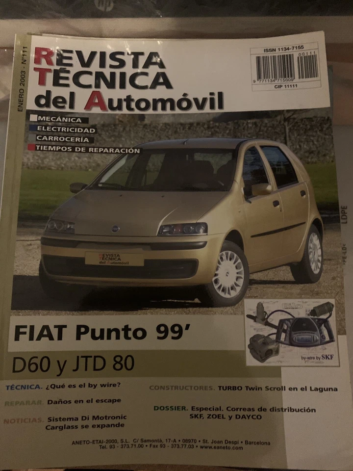 manual de taller Fiat Punto 99 - Imagen 1 de 1