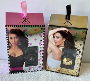 Kim Kardashian Signature & Gold Eau De Parfum Mini Splash 0.25 fl.oz Lot of Two - Picture 1 of 2