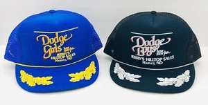 De colección Años 80 Dodge Trucker Sombrero Snap Back Malla Huevos Revueltos PAR Niñas y Niños - Imagen 1 de 14