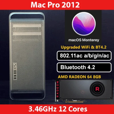 2012 Mac Pro | 3.46GHz 12-Core | 128GB | 1TB SSD | RX VEGA 64 8GB - Image 1 of 2