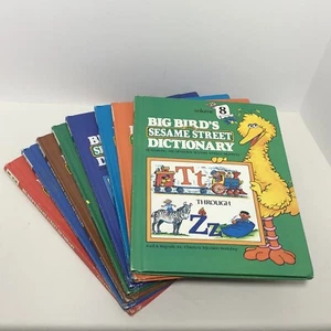 Big Bird's Sesame Street Dictionary Books #1-8 A-Z Complete Set 1981 Hardcover - Picture 1 of 12