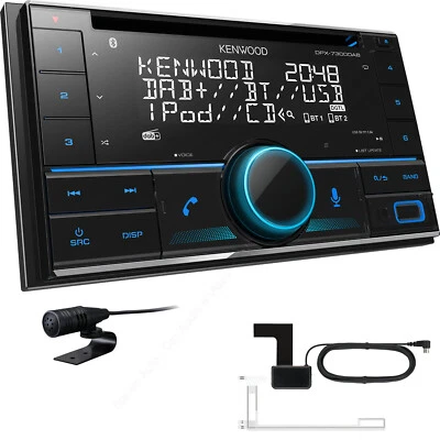 Autoradio Stereo Radio DAB Bluetooth CD USB Mp3 Aux-In 3 RCA SUB Rosso Verde Blu - Immagine 1 di 4