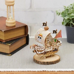 Wooden Art ki-gu-mi ONE PIECE Going Merry Wooden 3D Craft Puzzle Japan F/S NEW - Picture 1 of 8