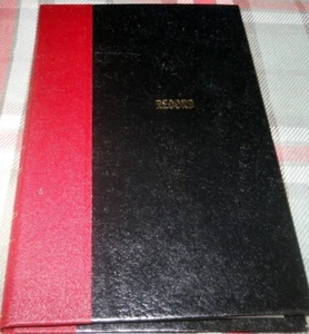 MEAD Record Book, Black & Red spine Cover, 144 Pages, 5 1/4 X 7 7/8 made in USA - Picture 1 of 4