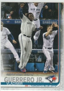 Tarjeta de béisbol de novato Vladimir Guerrero Jr. #US62 2019 actualización Topps - Imagen 1 de 2