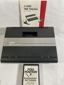 Atari 7800 Pro System Game Console Only WORKS PERFECT HAS BROKE BACK PLASTIC
