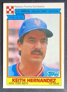 1984 Topps Ralston Purina Keith Hernandez New York Mets #32 - Foto 1 di 2