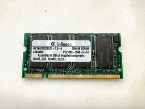 RAM INFINEON DDR 256MB PC2100S-2533-0-A1 HYS64D32029GDL (1953N) - Picture 1 of 2