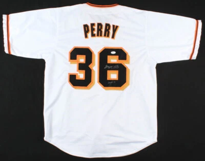 Gaylord Perry Signed San Francisco Giants Jersey Inscribed "HOF - 91" (JSA COA) - Image 1 of 4