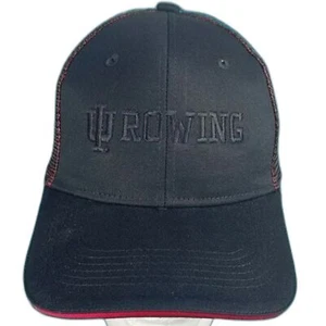 Indiana University IU Rowing Adjustable Baseball Hat Port Authority Snap Back - Picture 1 of 6