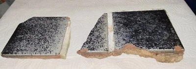 Azulejo azul de cerámica de 2 arte “fragmentos” - Addison Mizner casa azulejo estudio edificio Foto 1 de 4