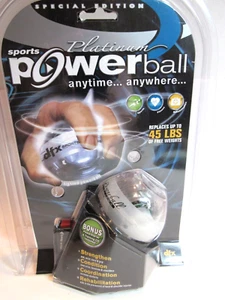 DFX Sports & Fitness PLATINUM SPORTS LIGHTED POWERBALL w/ charging dock- New!! - Picture 1 of 2