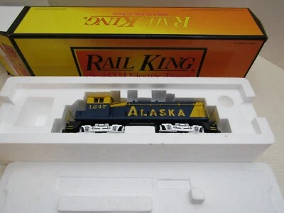 MTH RAIL KING O Gauge ENGINE LOCOMOTIVE DIESEL ALASKA SW-9 SWITCHER  #1247 - Image 1 of 4