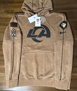 AUTHENTIC Nike 2023 Los Angeles Rams Salute to Service Sideline Hoodie Large NEW