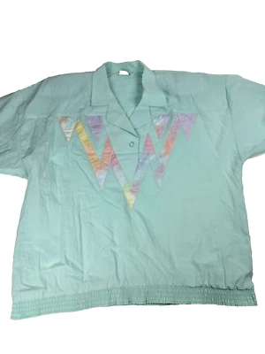 Prenda Pullover Rompevientos XL Verde Claro Poliéster Regal Vintage Años 80 Foto 1 de 4