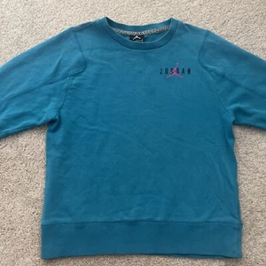 Michael jordan sweatshirt blue size 10-12 - Picture 1 of 5