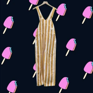 Big Bud Press Yellow Vintage Stripe Overalls Size XS - Picture 1 of 7