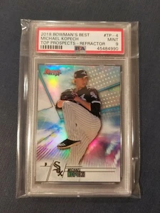 2018 Bowman's Best Top Prospects MICHAEL KOPECH Refractor Rookie PSA 9 Mint POP2 - Picture 1 of 3