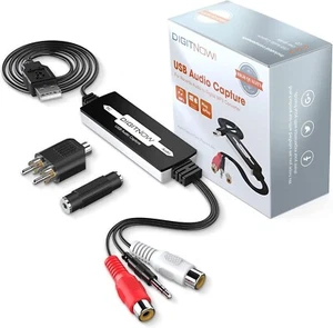 USB Audio Capture Card Grabber for Vinyl Cassette Tapes to Digital MP3 Converter - Picture 1 of 6