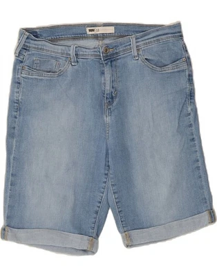 LEVI'S Womens Denim Shorts US 12 Large W32  Blue IR03 - Image 1 of 4
