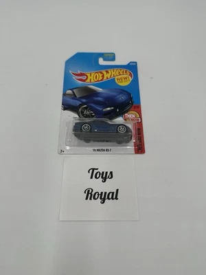 Hot Wheels '95 Mazda RX-7 AZUL MARINO ENTONCES Y AHORA 3/10 #336/365 NUEVO PARA 2017 JDM Foto 1 de 2