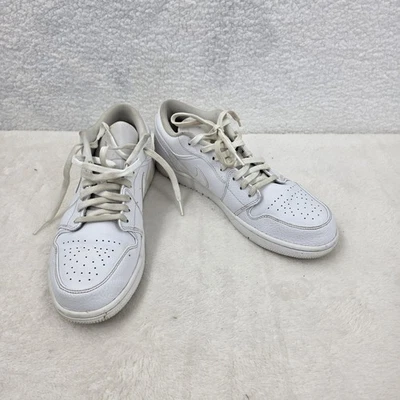 Nike Jordan 1 Zapatillas bajas 'Triple Blanco' para hombre 10 con cordones Foto 1 de 4
