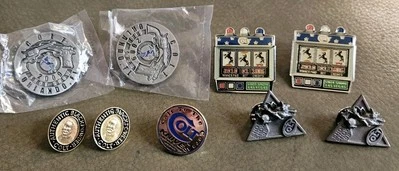 COLT Lapel Pin 9 Pinback LOT to the Core Knives Cutlery Shot Show Black Powder - Image 1 of 4