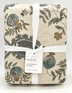 Pottery Barn~ Lilah Suzani Duvet Cover King~NEW~Blue ~NEW - Picture 1 of 3