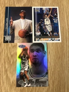 Lot 3 1997-1998 Tim Duncan Rookie Rc Card Topps Upper Deck 1998-99 Showstoppers - Picture 1 of 2