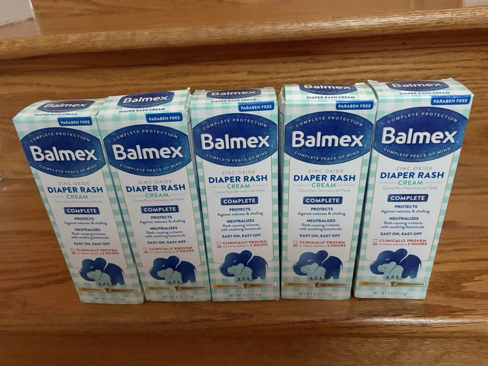 2x Balmex Diaper Rash Cream Baby Zinc Oxide Prevent Protect 4oz exp7.29 TWO