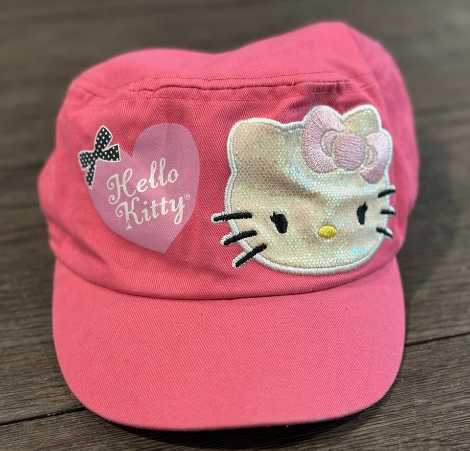 Sanrio Toddler Hello Kitty Hat Cap pink sequin cat kitten girly - Image 1 of 4