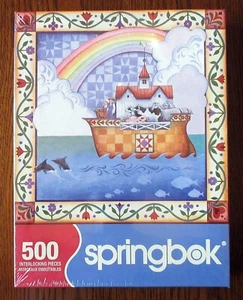 VTG New Sealed Springbok Noah's Rainbow Ark 500 Piece Puzzle, Jim Shore, 2007 - Picture 1 of 3