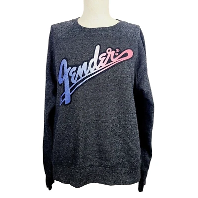 Sudadera Tailgate X AEO Fender M Gris Forrada de Vellón Arco Iris Gráfico Popover Top Foto 1 de 4